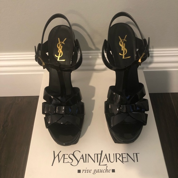 YSL Tribute T-Strap Platform Sandal - Picture 3 of 8